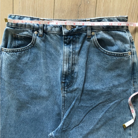 ASOS High Waisted Light Wash Blue Jeans 28/38 - Picture 2 of 10